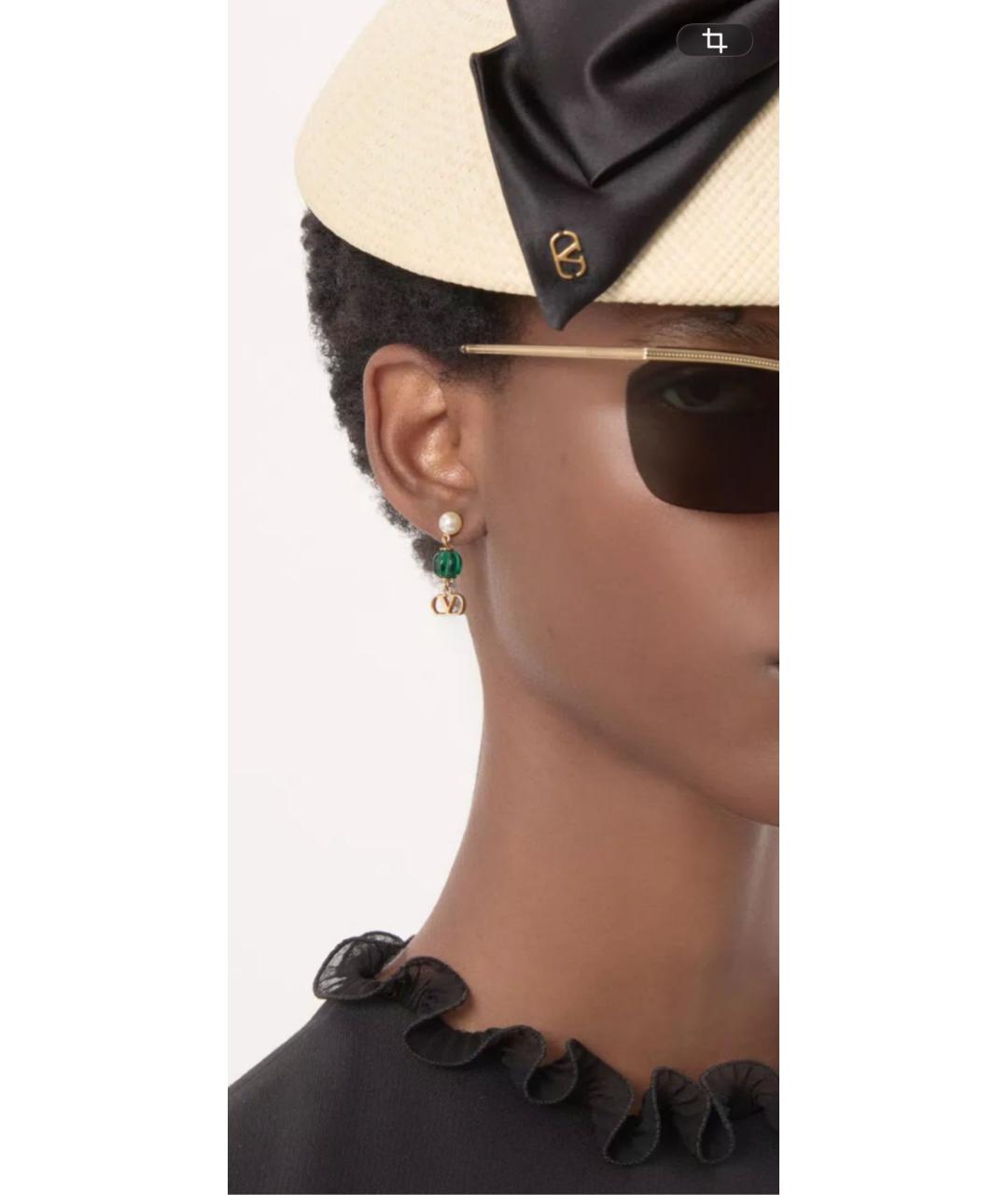 VALENTINO Золотые металлические серьги, фото 4