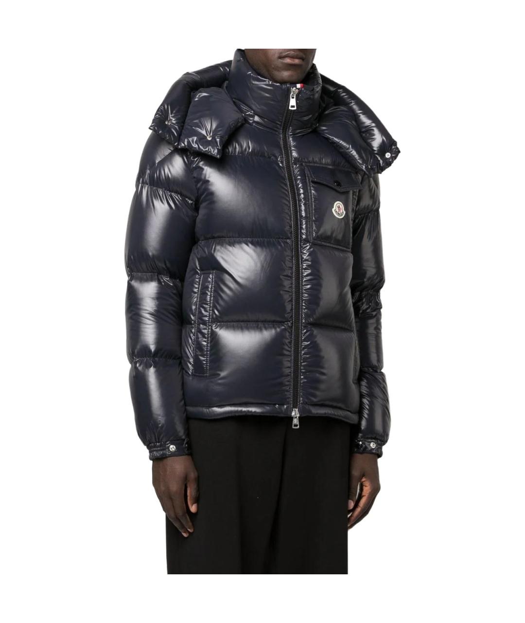 MONCLER Синий пуховик, фото 4