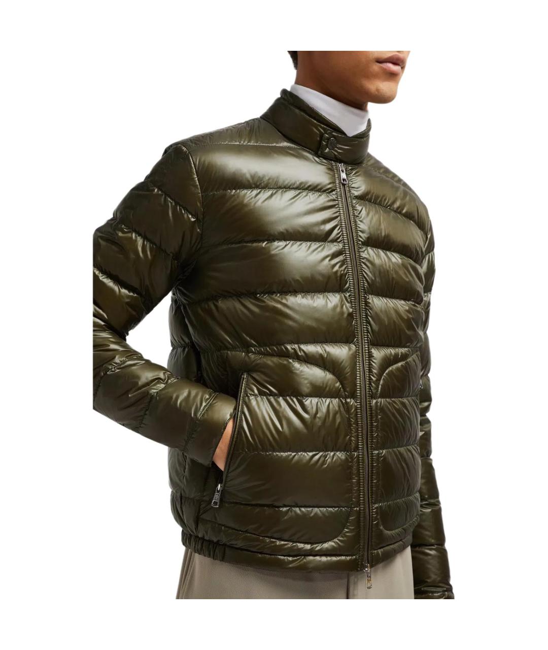 MONCLER Хаки пуховик, фото 4