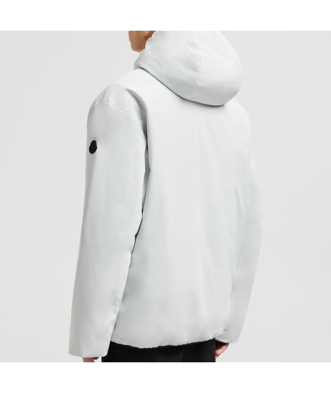 MONCLER Серый пуховик, фото 3