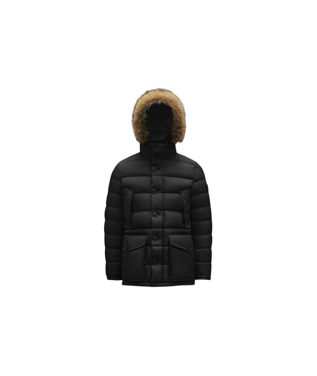 MONCLER Черный пуховик, фото 5