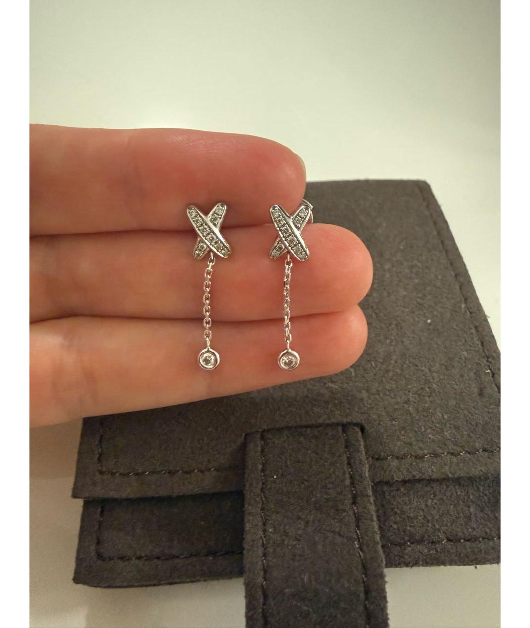 CHAUMET Белые серьги из белого золота, фото 6