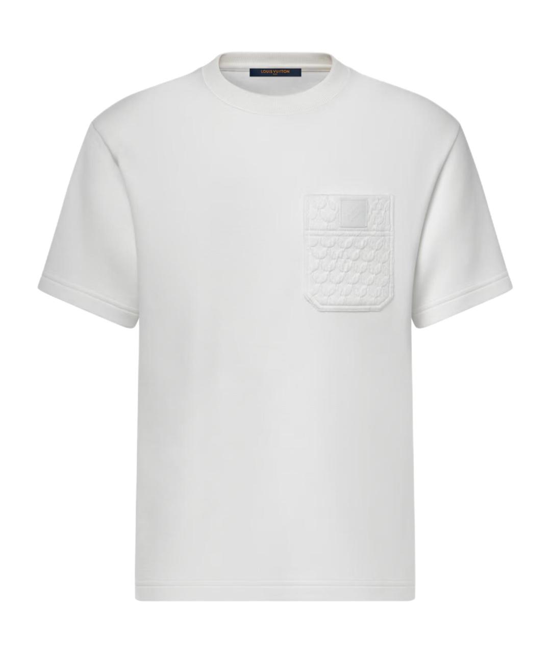 LOUIS VUITTON Белая хлопковая футболка, фото 1