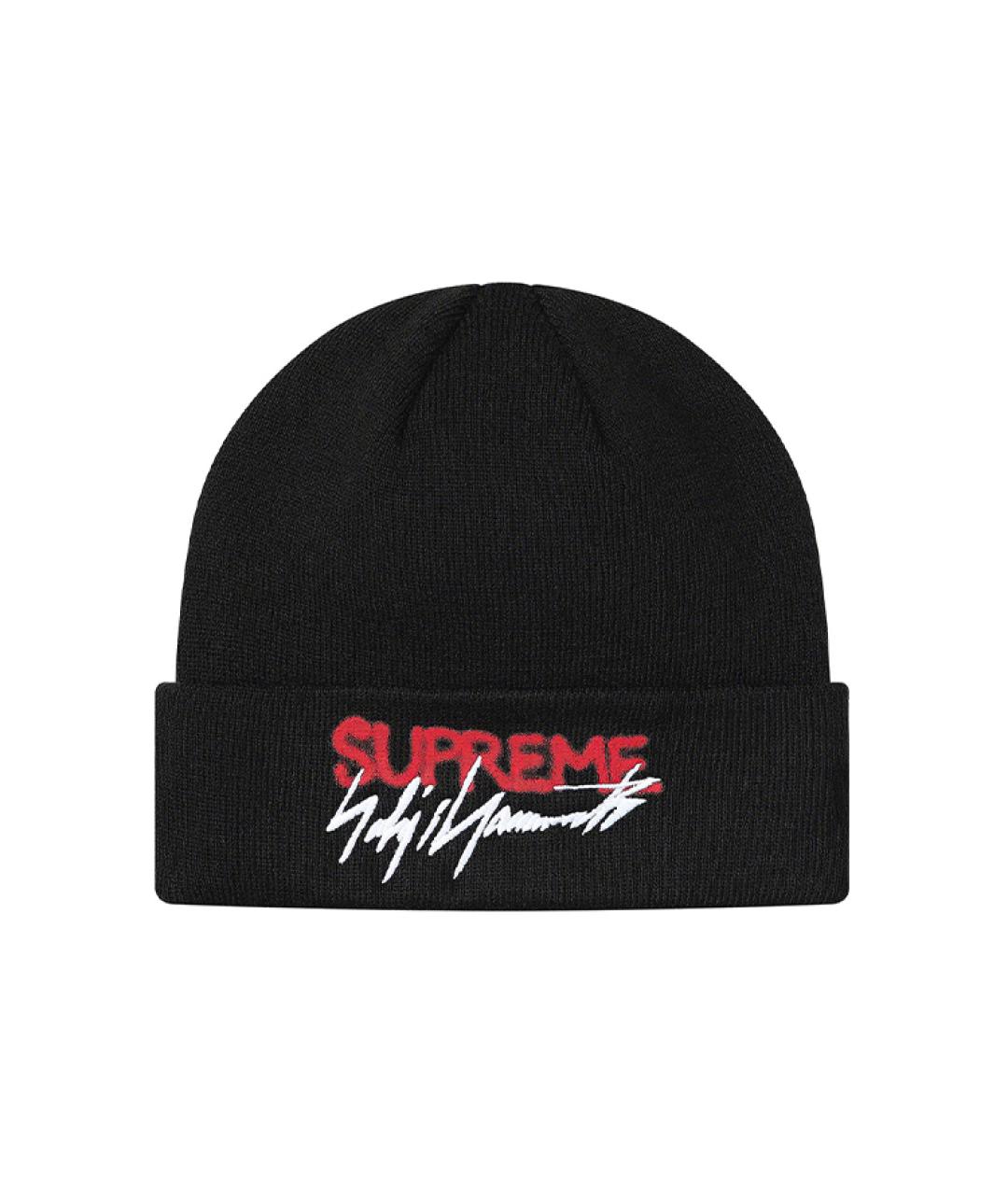 SUPREME Черная синтетическая шапка, фото 1
