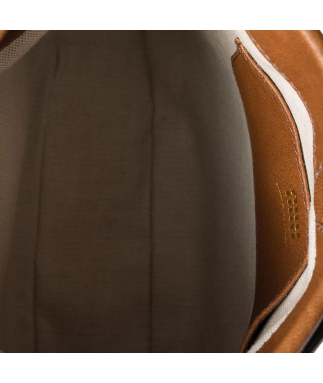 MIU MIU Коричневая кожаная сумка через плечо, фото 4