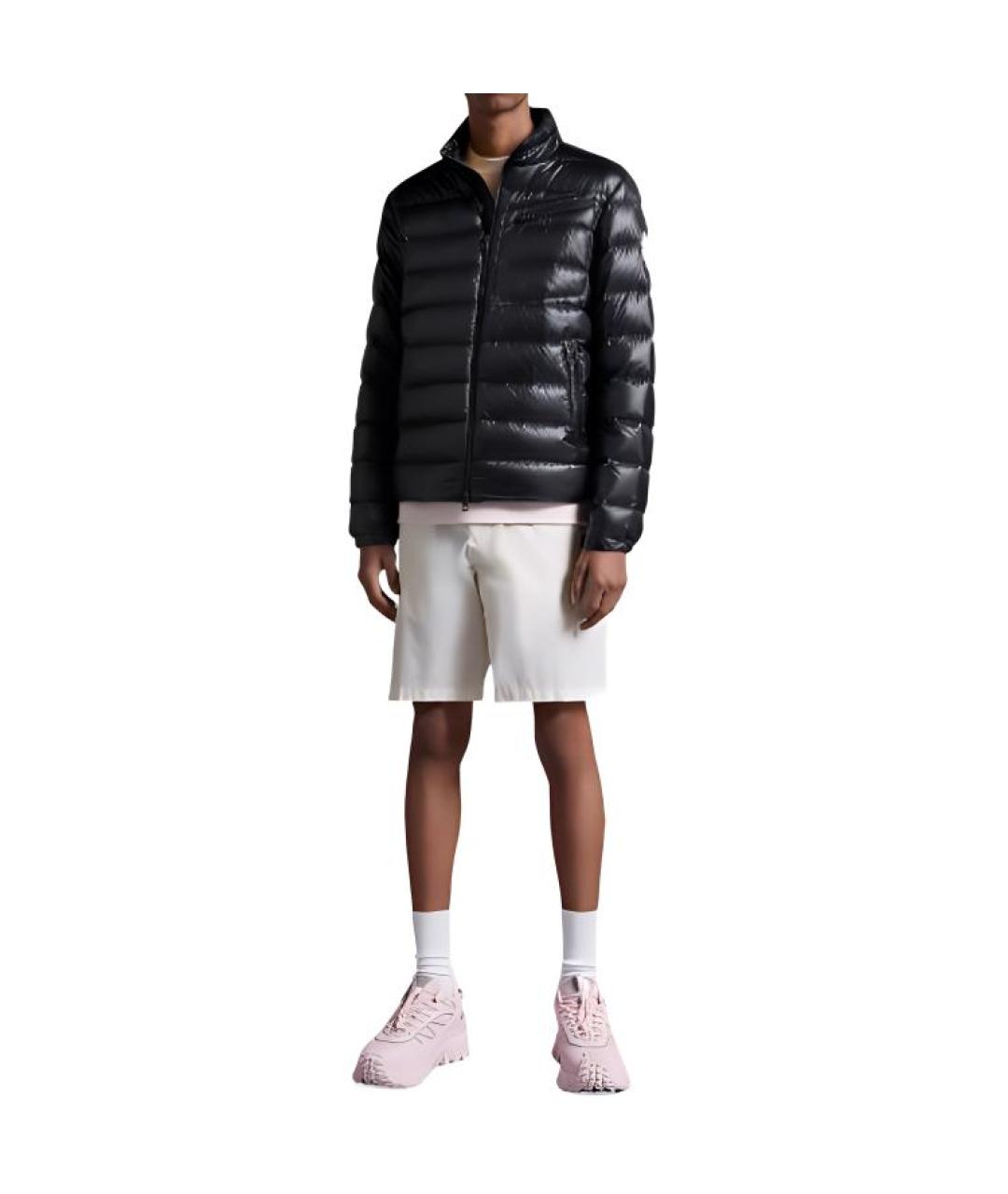 MONCLER Черный пуховик, фото 2