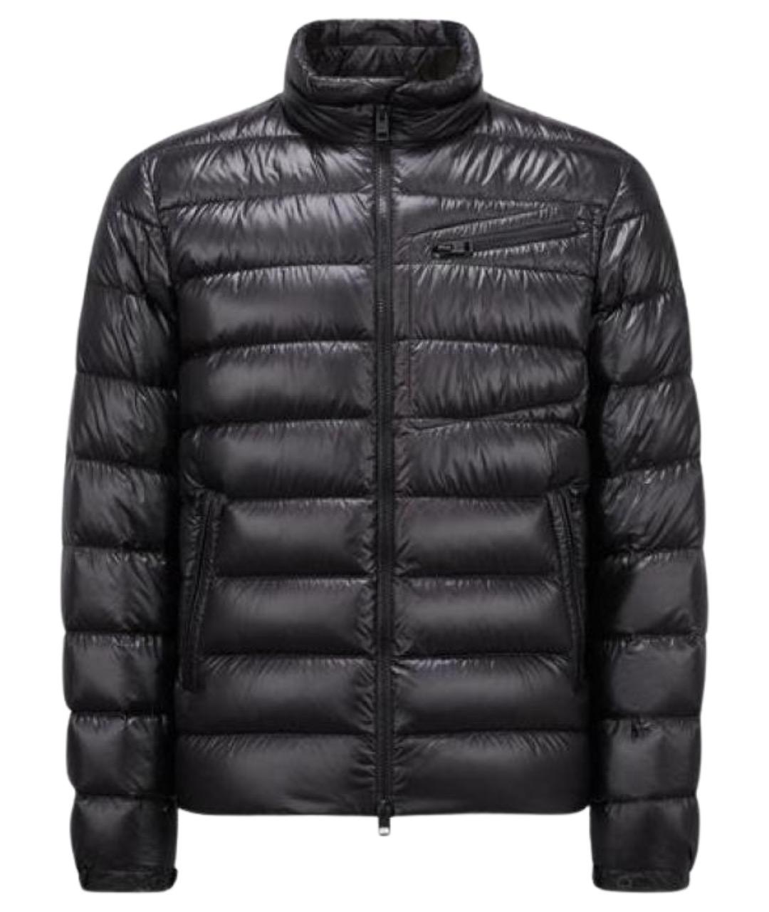 MONCLER Черный пуховик, фото 1