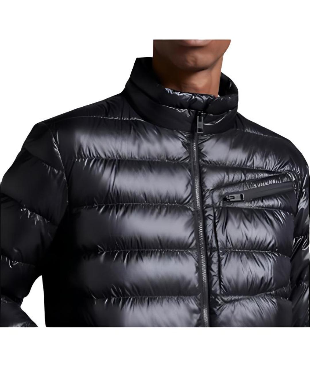 MONCLER Черный пуховик, фото 5