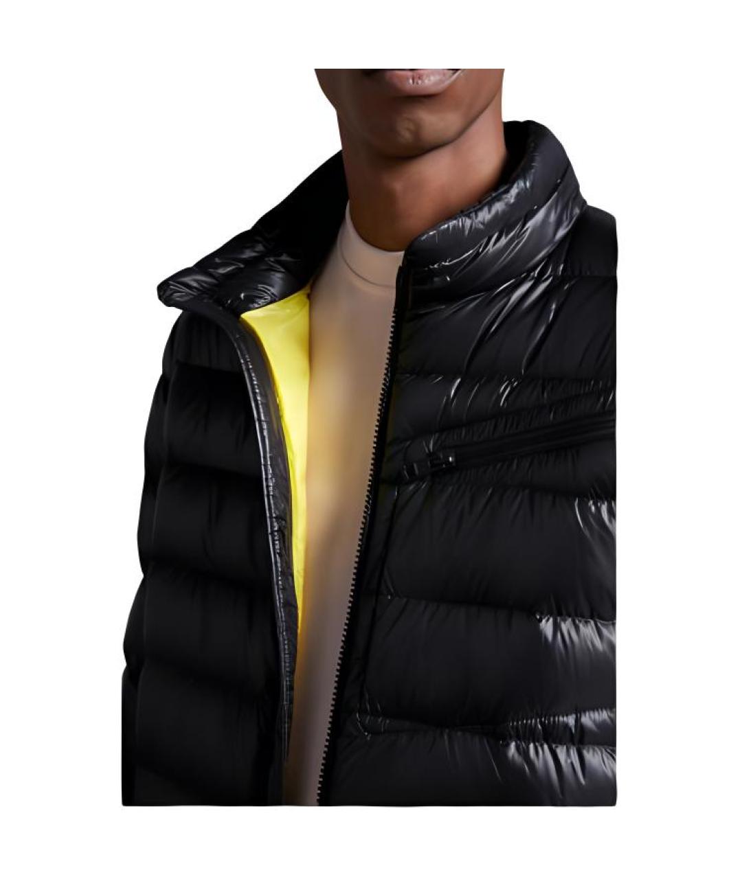 MONCLER Черный пуховик, фото 6
