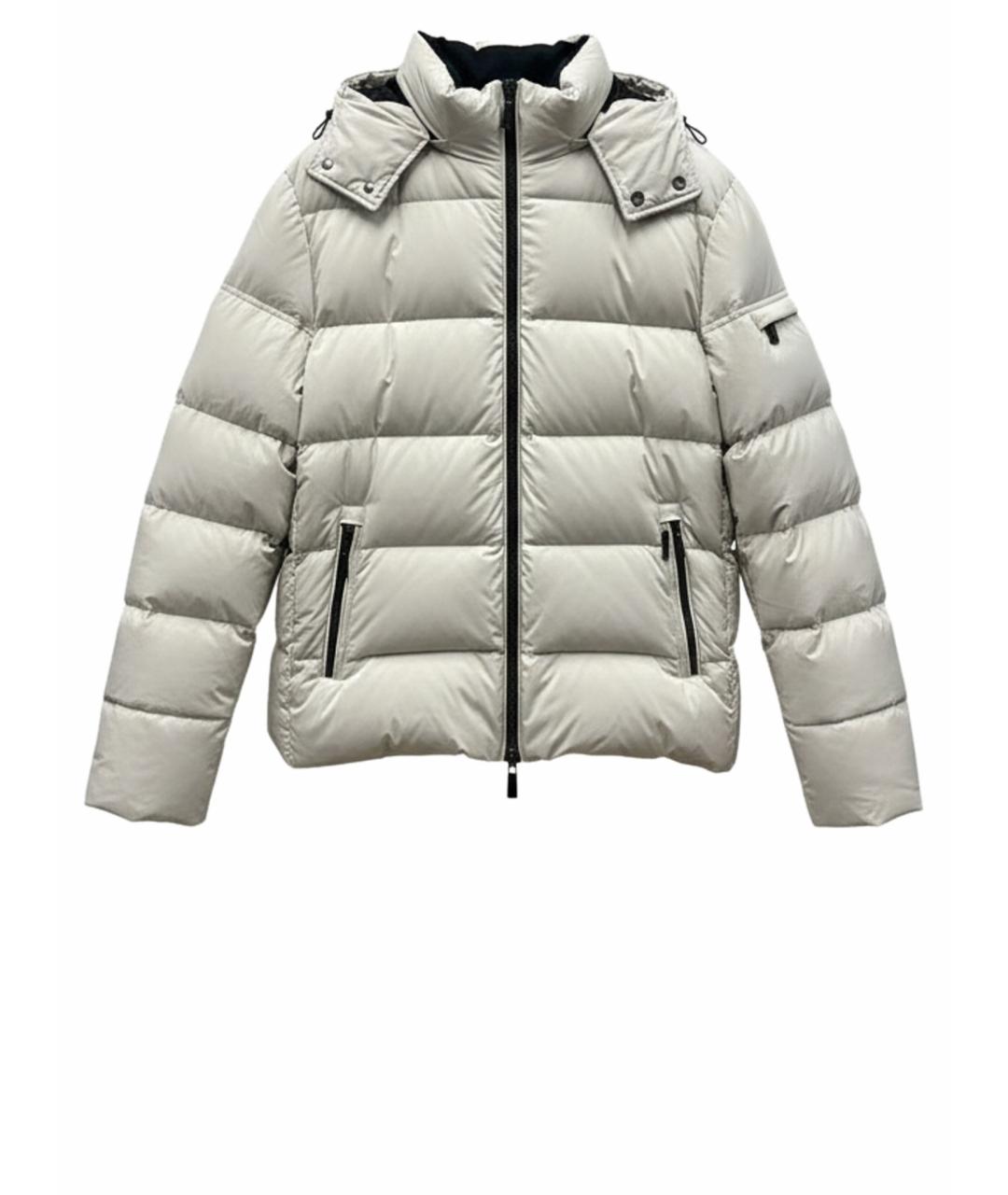 MOORER Белый полиэстеровый пуховик, фото 1