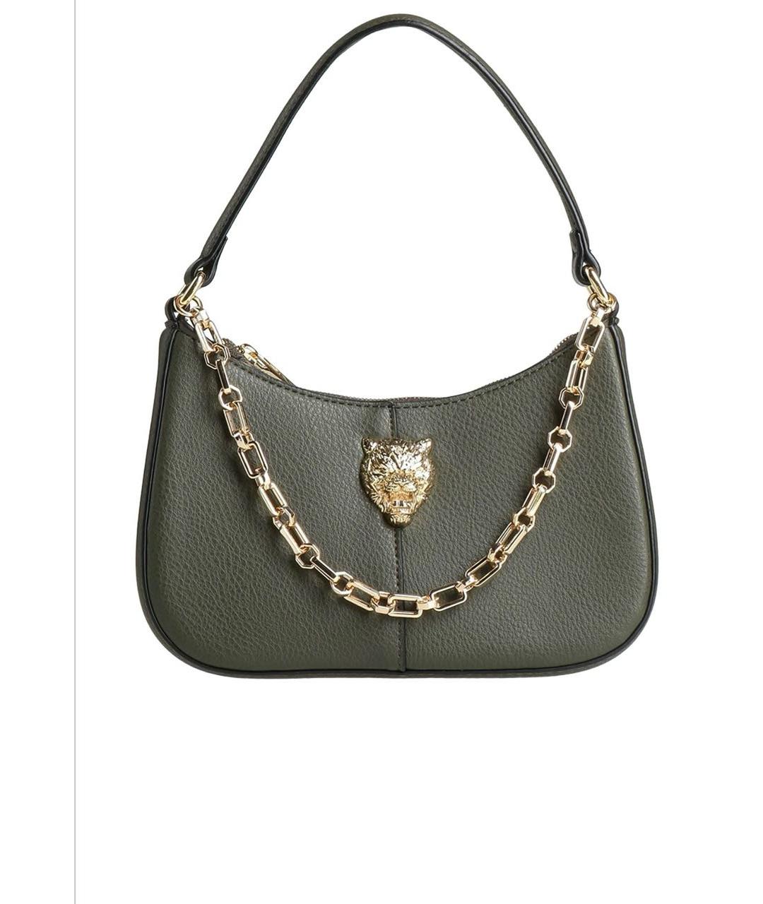 PLEIN SPORT Черная сумка через плечо из искусственной кожи, фото 4