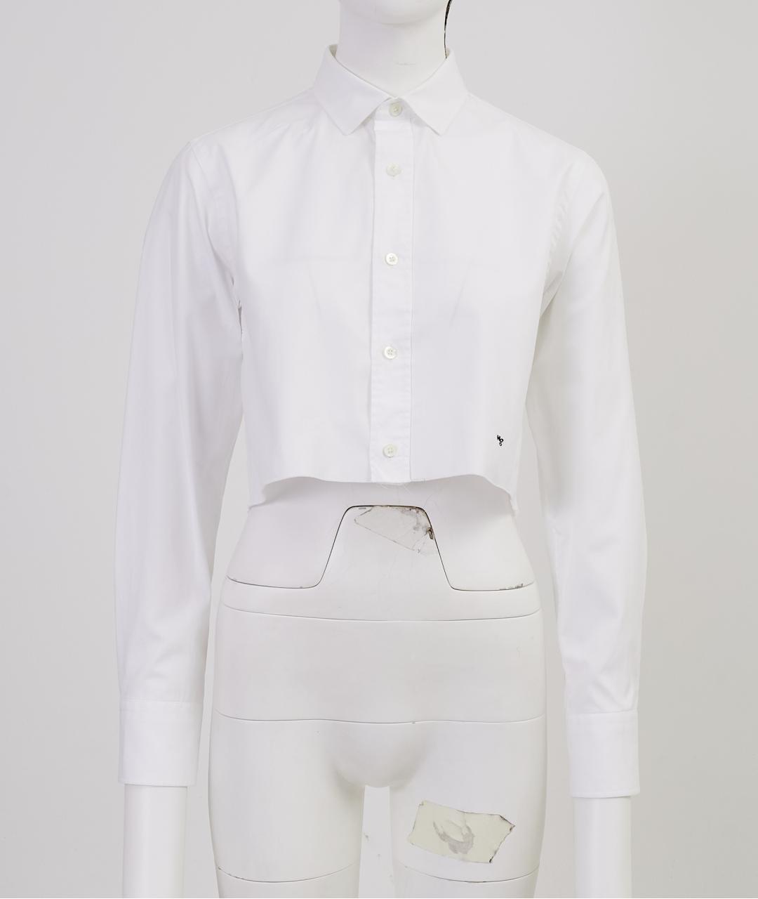 HOMMEGIRLS Белая хлопковая рубашка, фото 7