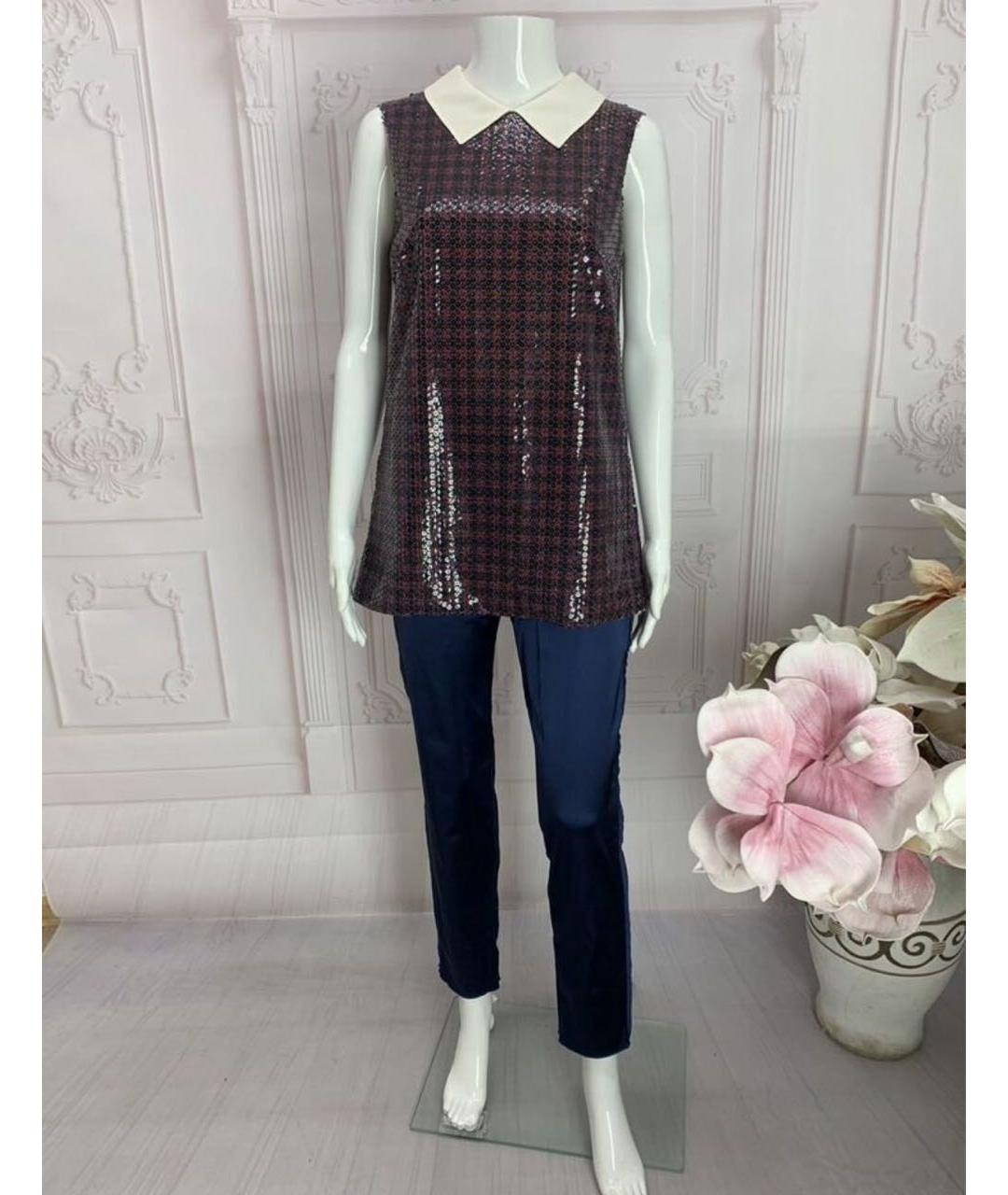 PRADA Мульти полиэстеровая майка, фото 7