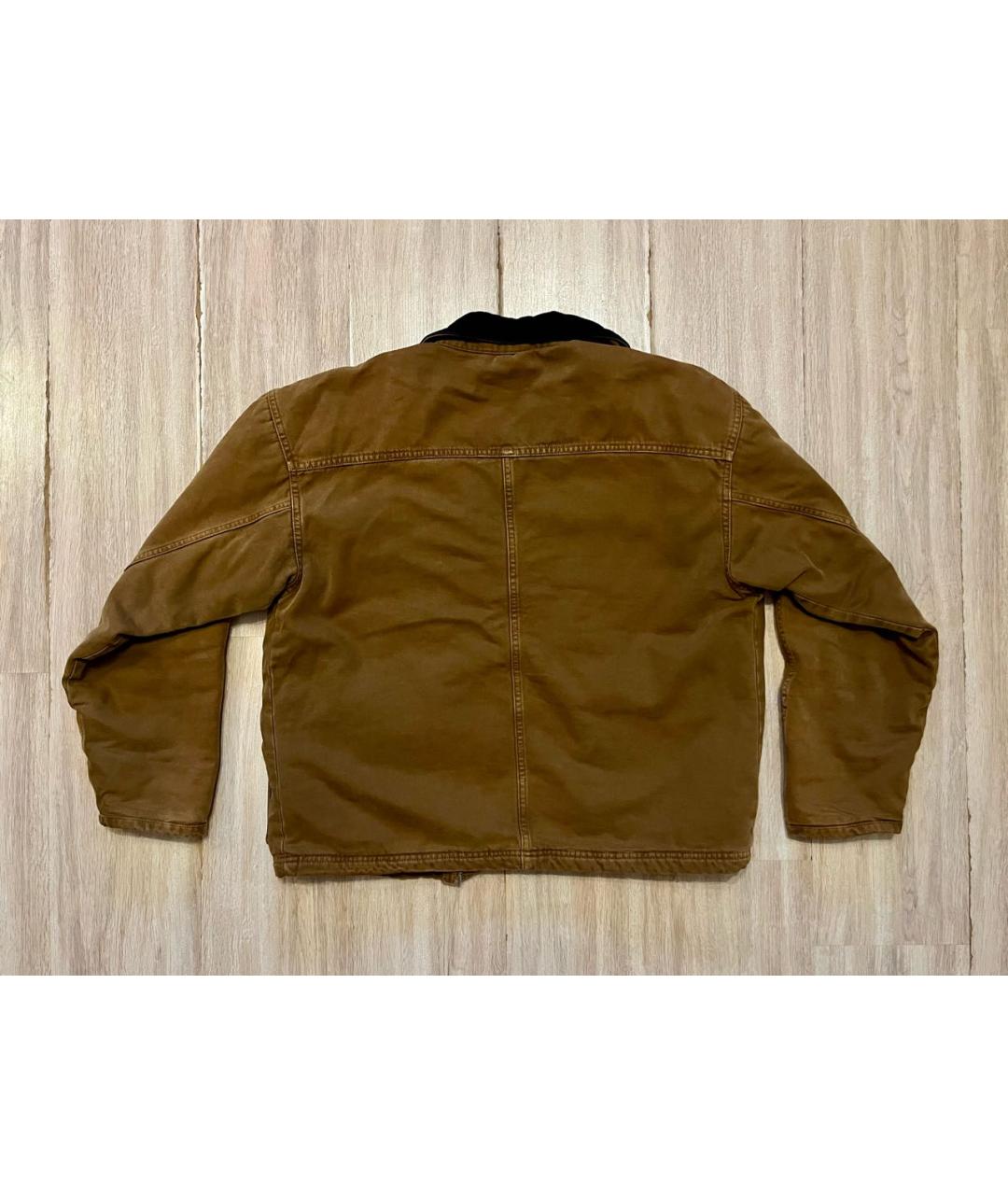 STUSSY Коричневая хлопковая куртка, фото 2