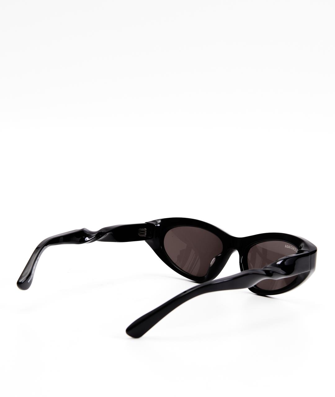 BALENCIAGA Черные пластиковые солнцезащитные очки, фото 2