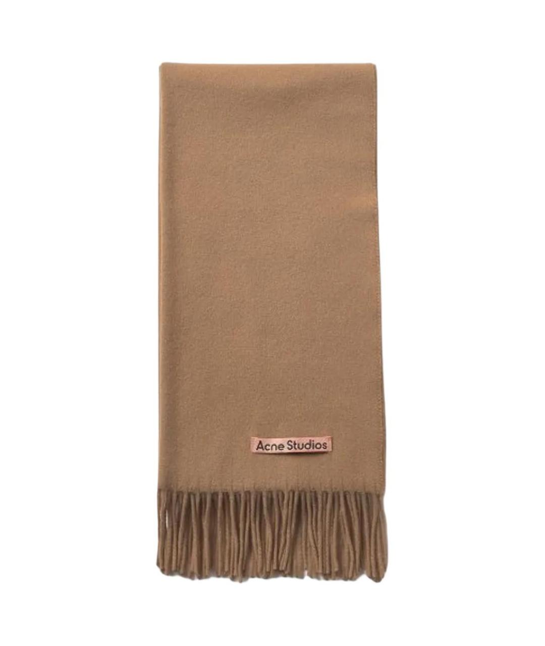 ACNE STUDIOS Коричневый шарф, фото 2