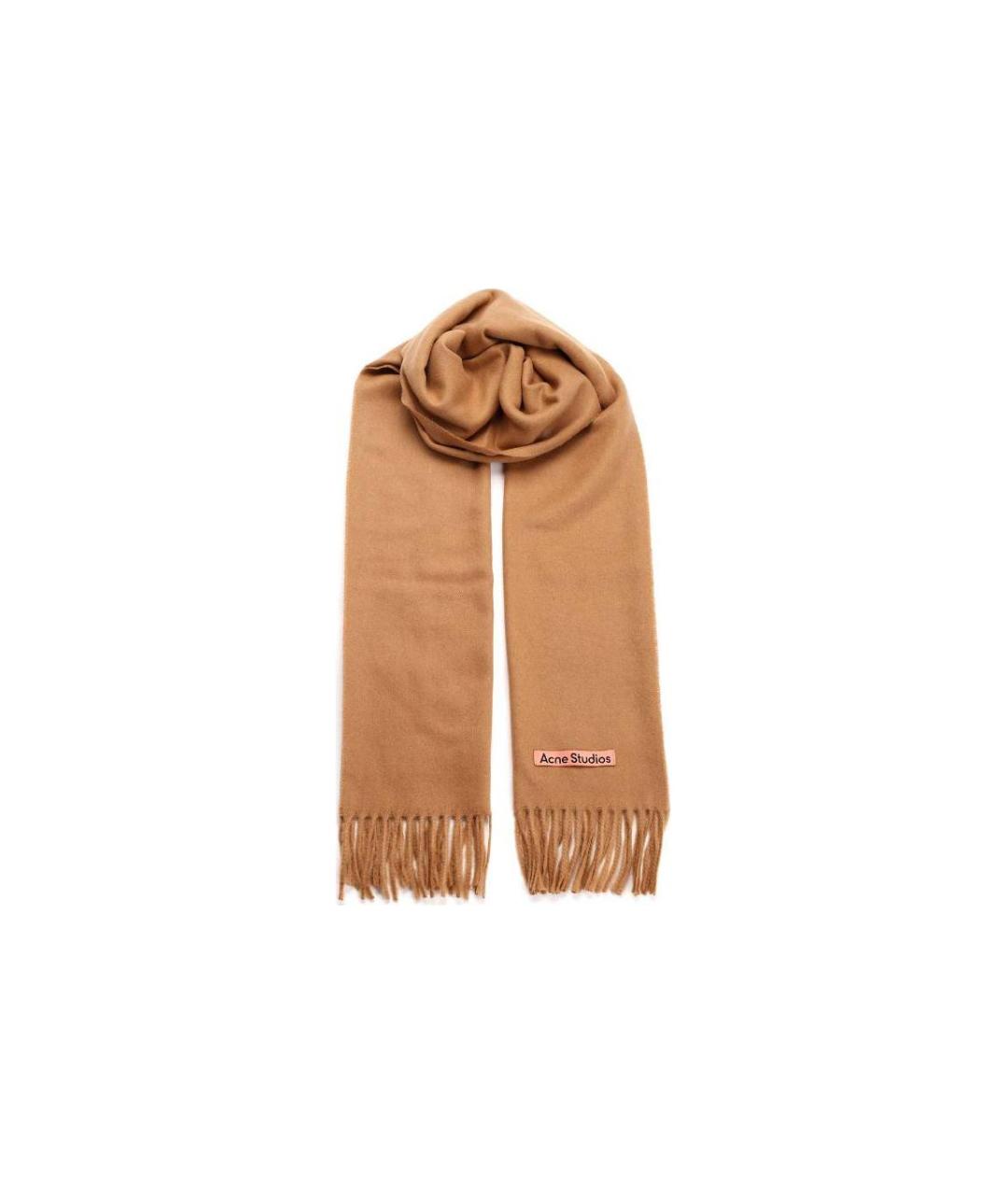 ACNE STUDIOS Коричневый шарф, фото 5