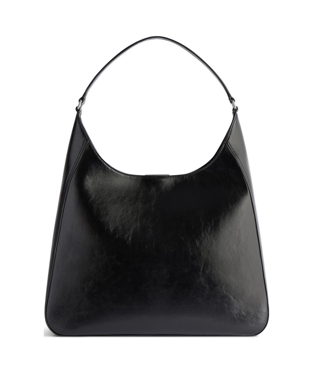 BALENCIAGA Черная кожаная сумка через плечо, фото 4