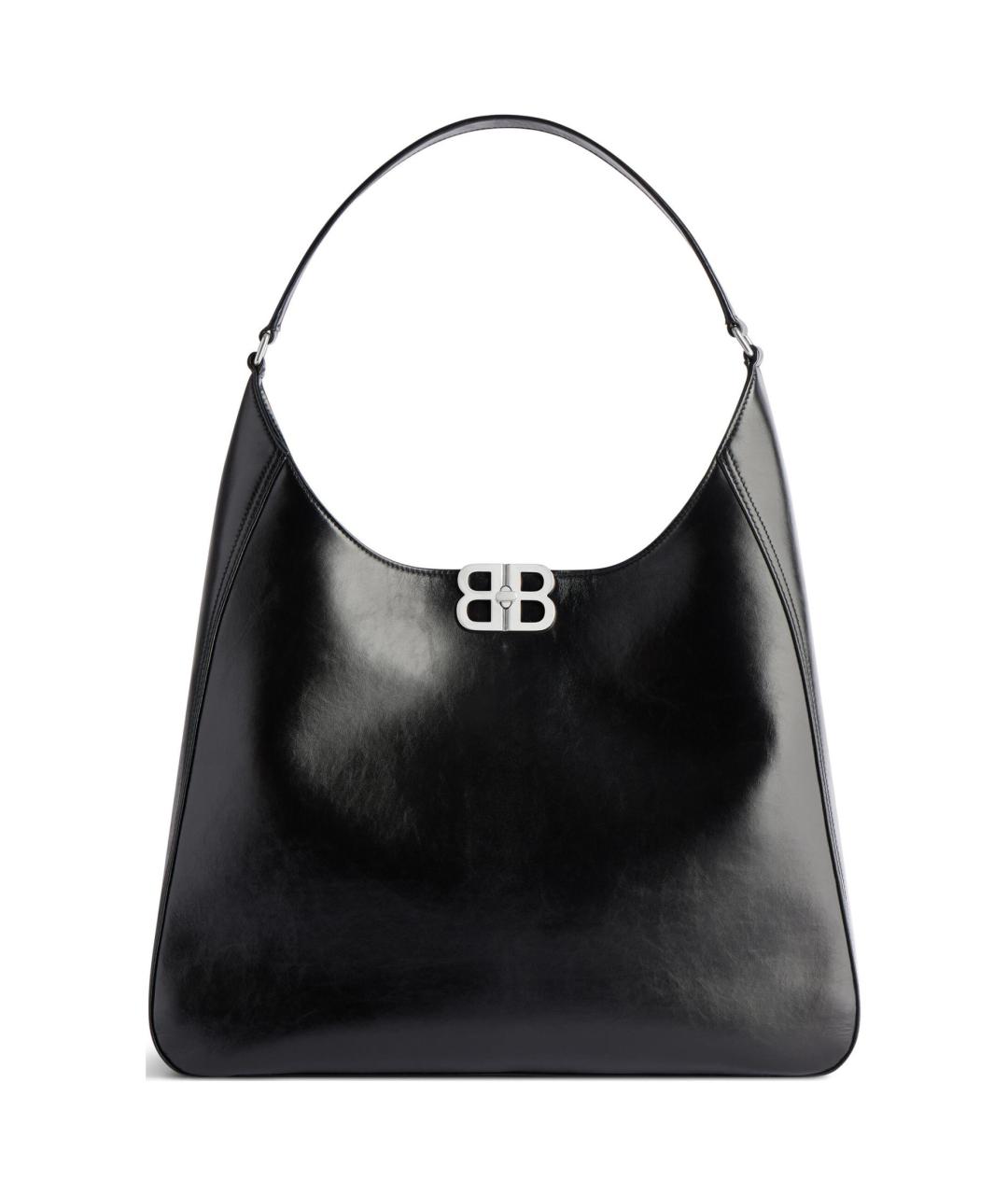 BALENCIAGA Черная кожаная сумка через плечо, фото 1