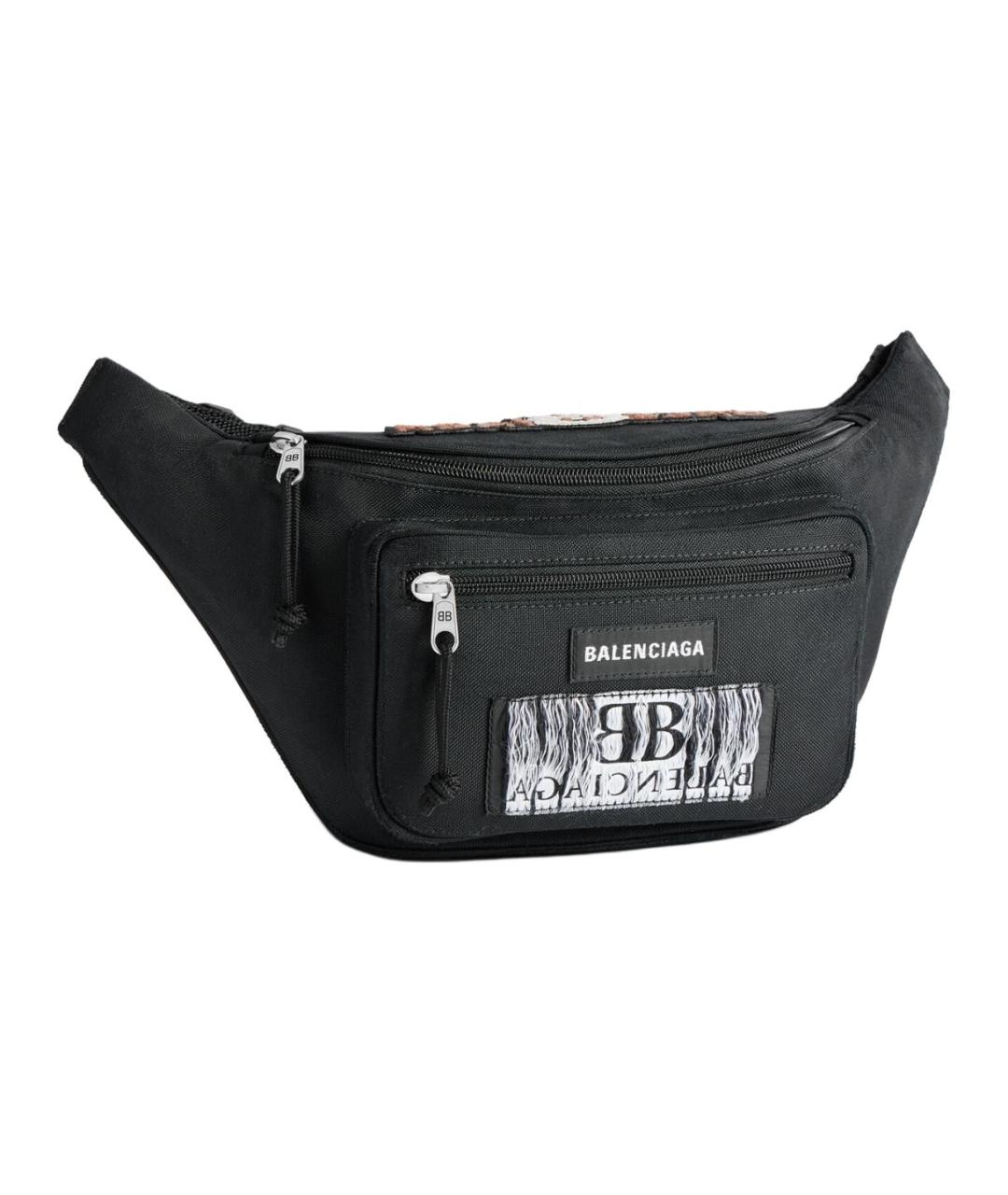 BALENCIAGA Черная поясная сумка, фото 2
