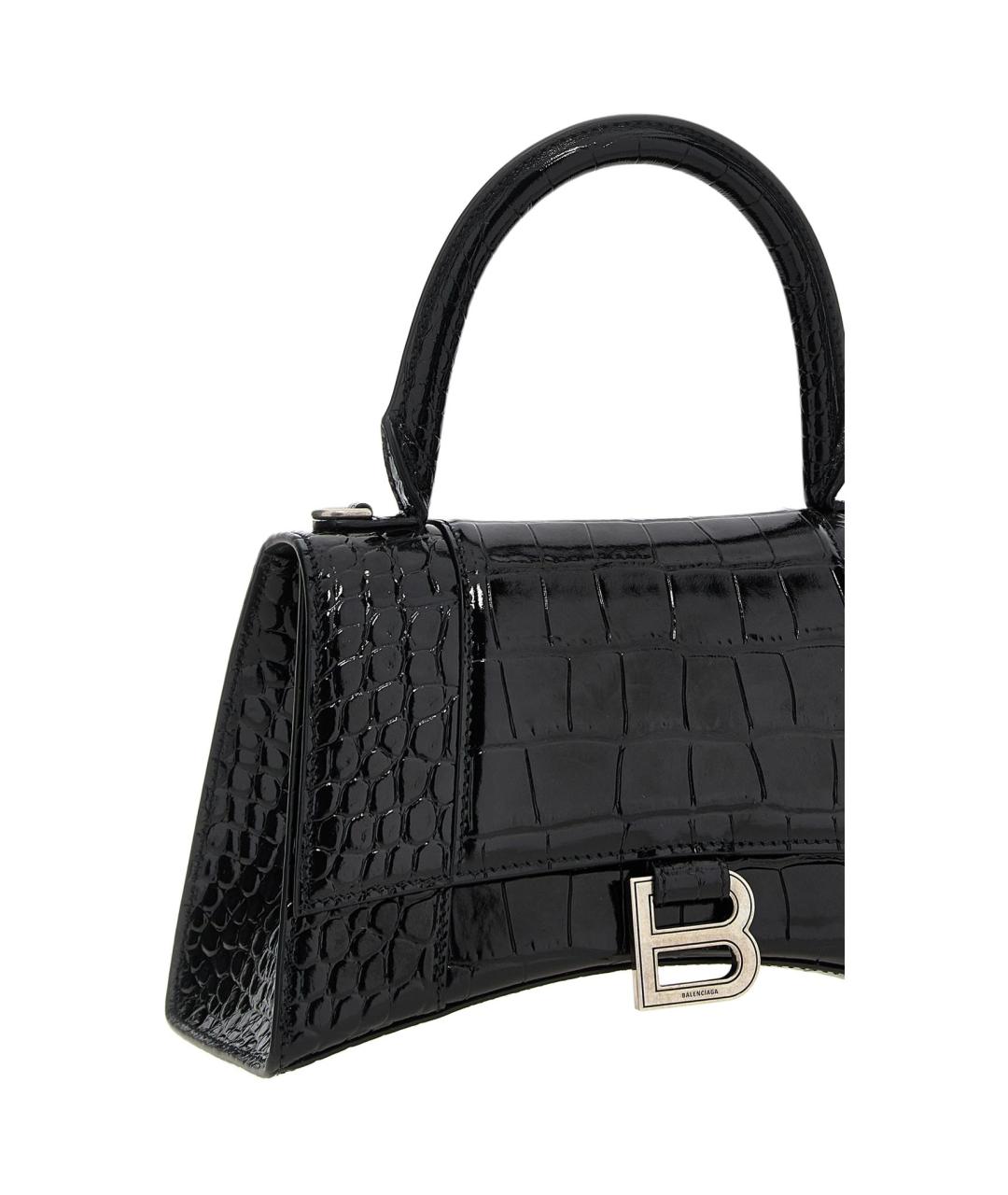 BALENCIAGA Черная кожаная сумка через плечо, фото 3