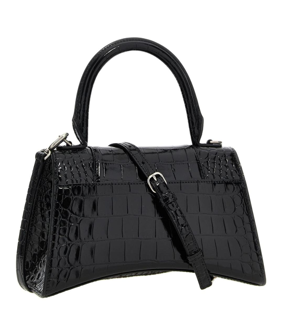 BALENCIAGA Черная кожаная сумка через плечо, фото 2