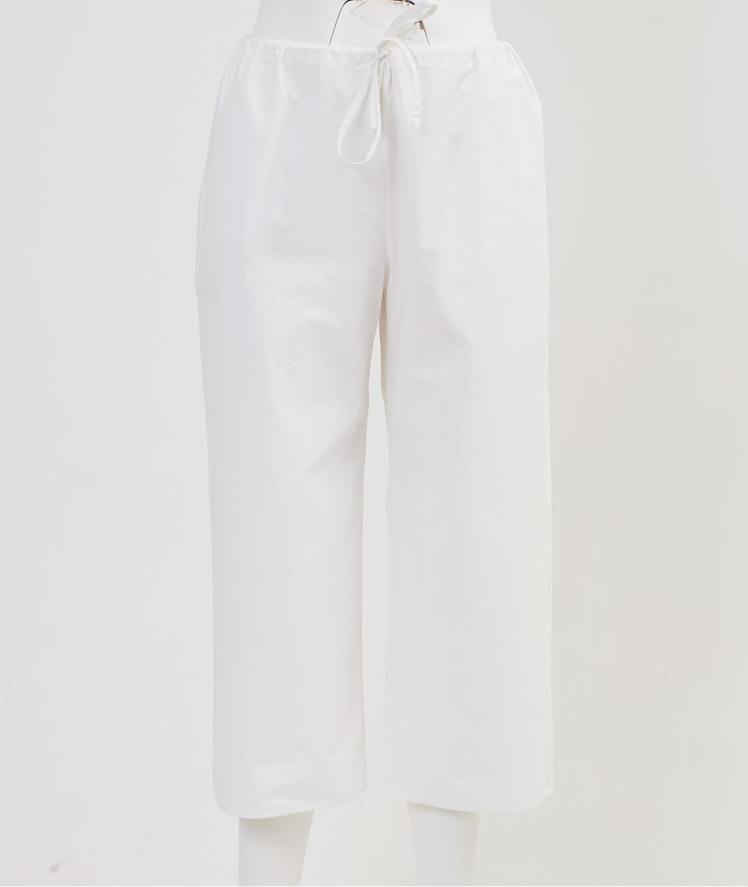 THE ROW Белые хлопковые брюки широкие, фото 6