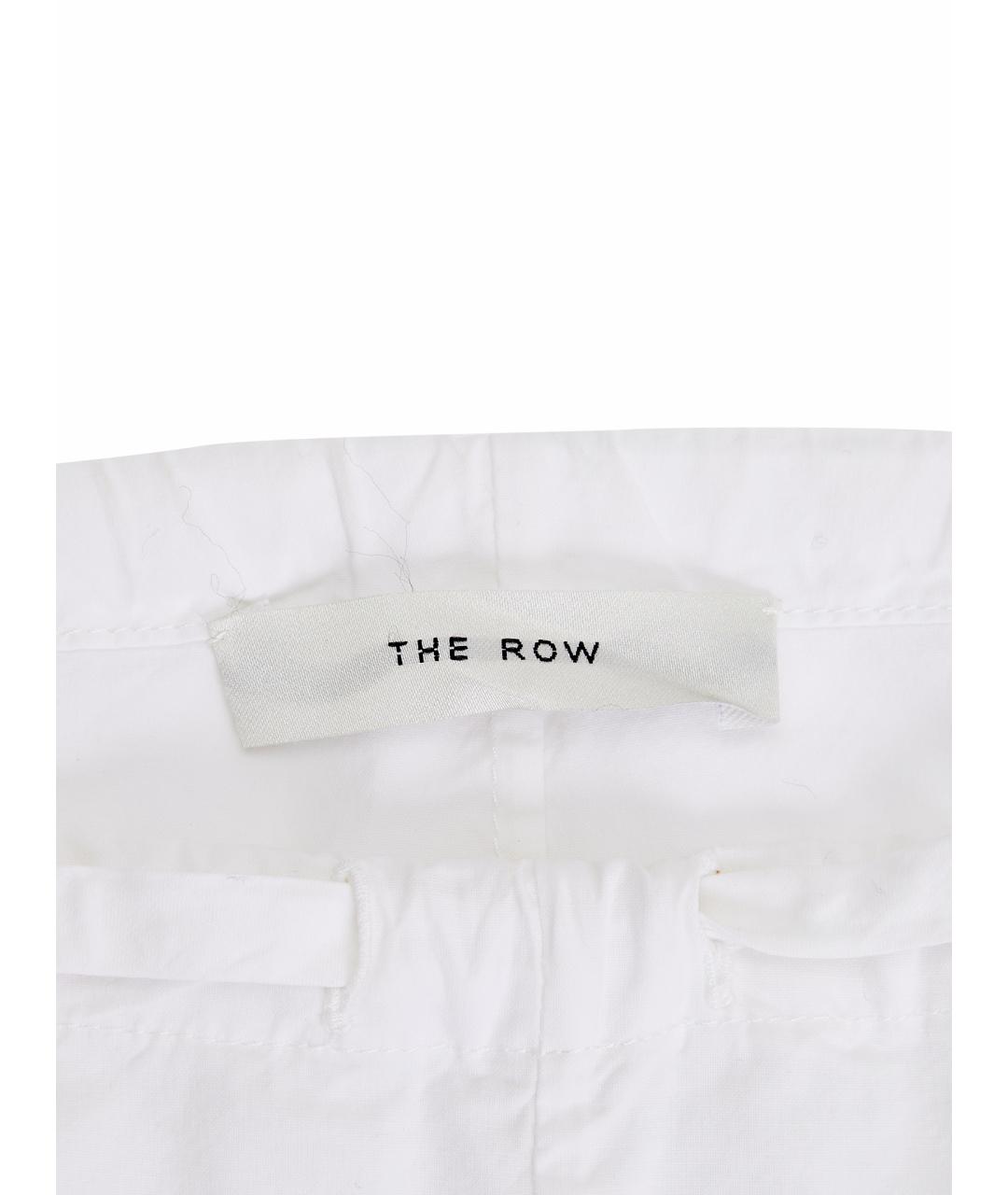 THE ROW Белые хлопковые брюки широкие, фото 8