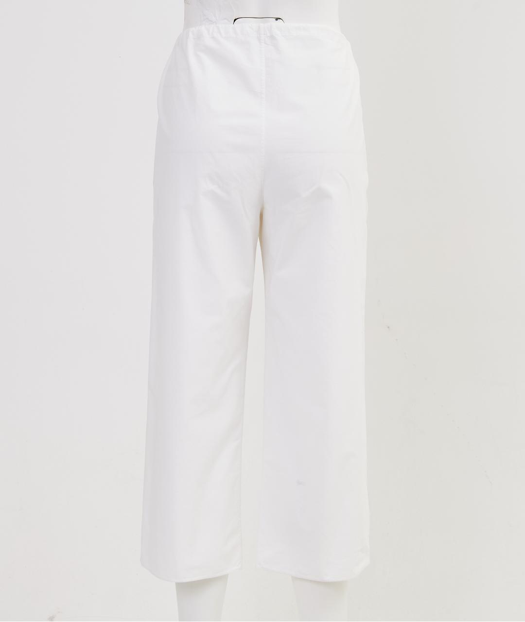 THE ROW Белые хлопковые брюки широкие, фото 2