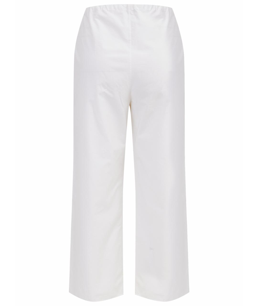 THE ROW Белые хлопковые брюки широкие, фото 10