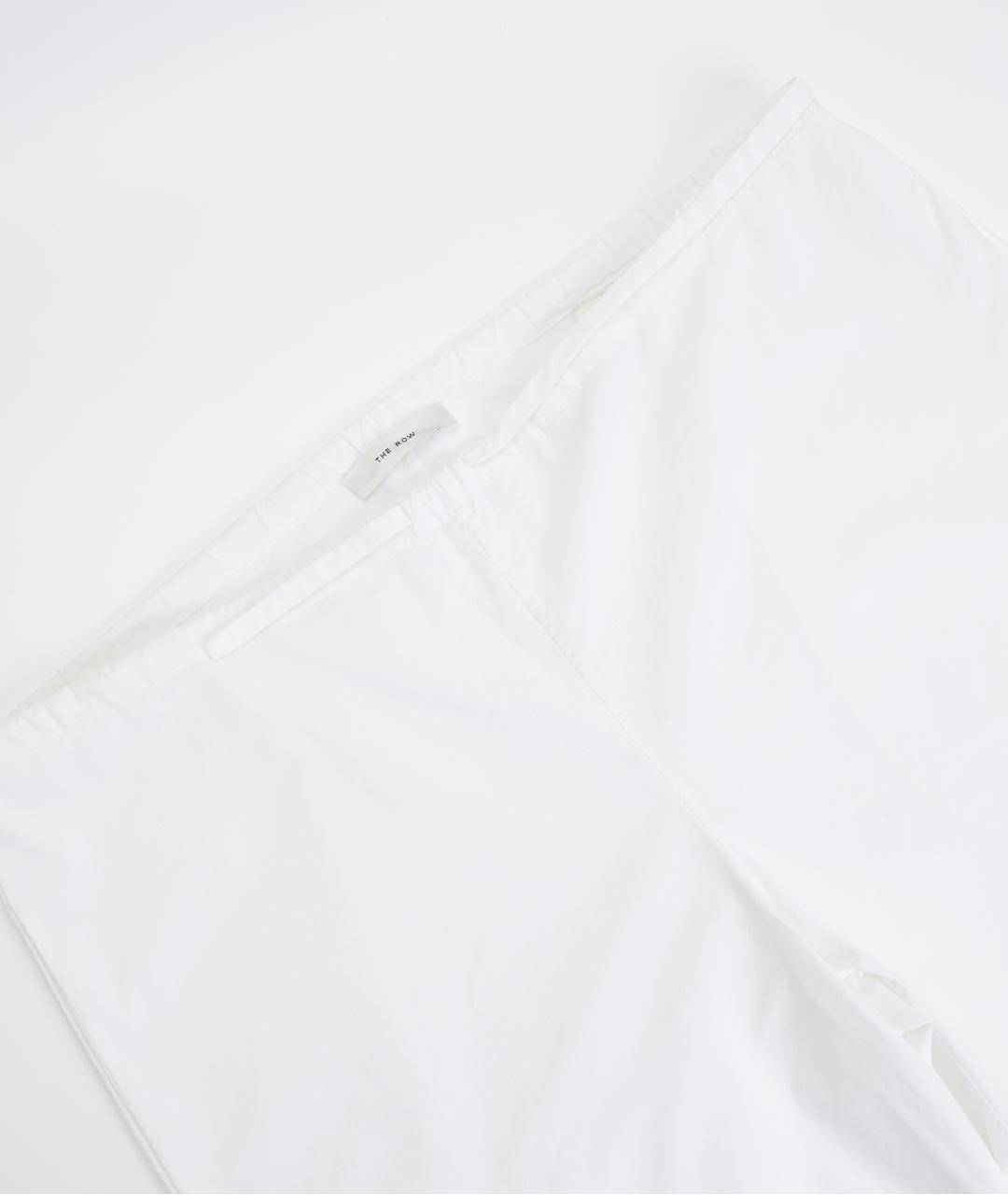 THE ROW Белые хлопковые брюки широкие, фото 3