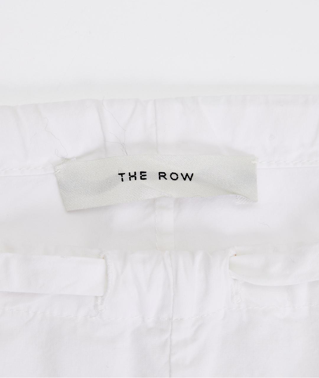 THE ROW Белые хлопковые брюки широкие, фото 4
