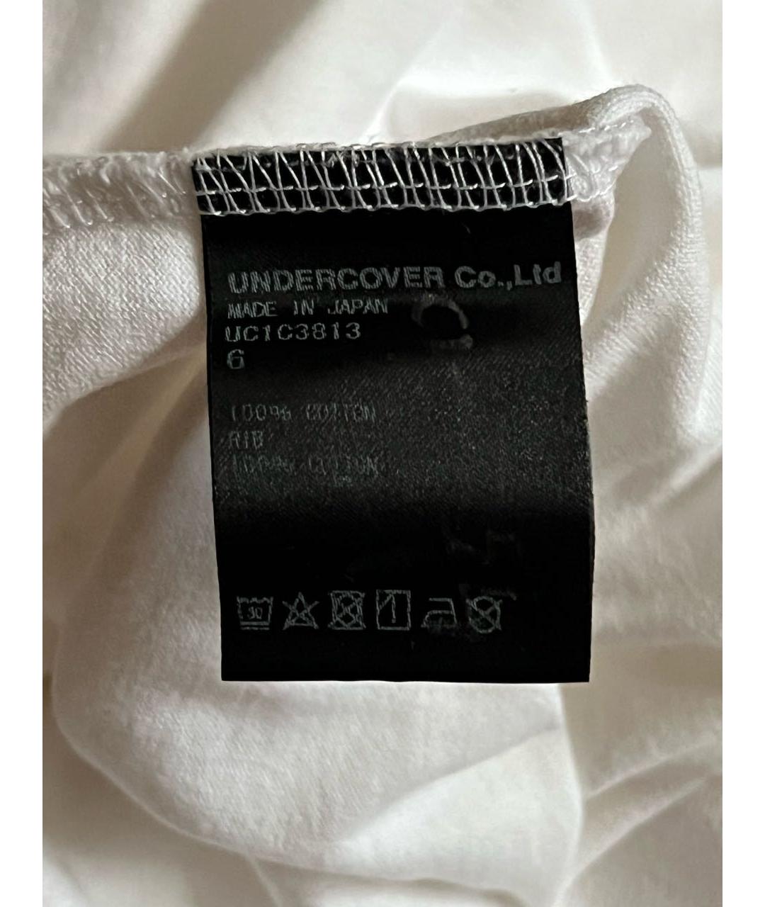UNDERCOVER Белая хлопковая футболка, фото 5