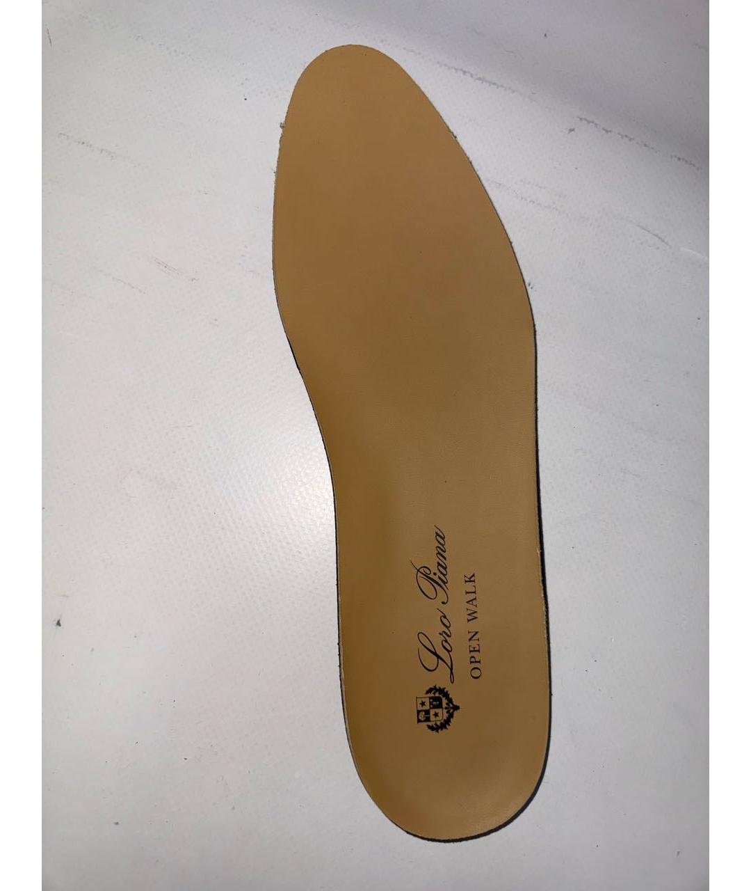 LORO PIANA Коричневые замшевые лоферы, фото 4