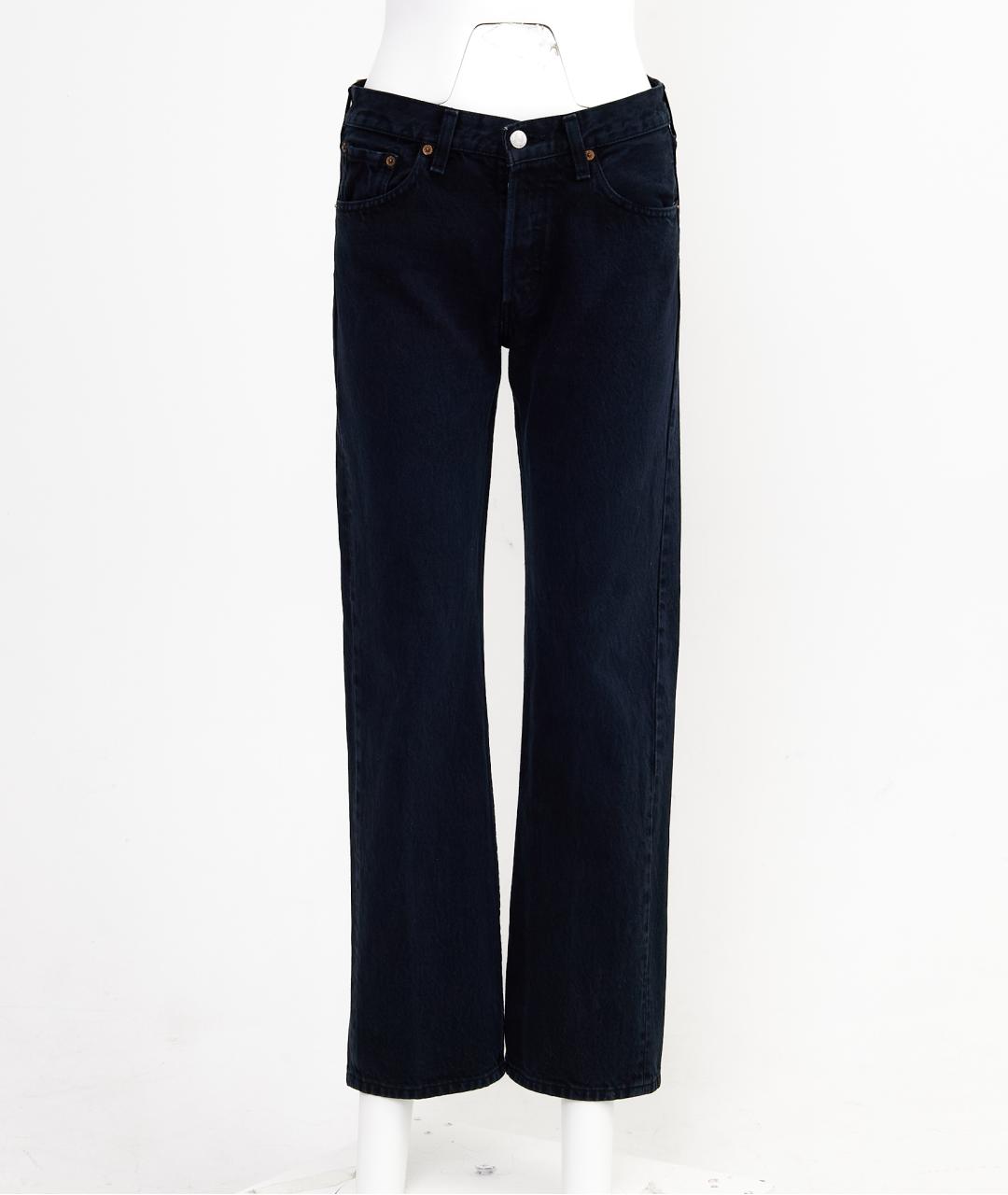 LEVI'S Темно-синие хлопковые прямые джинсы, фото 6