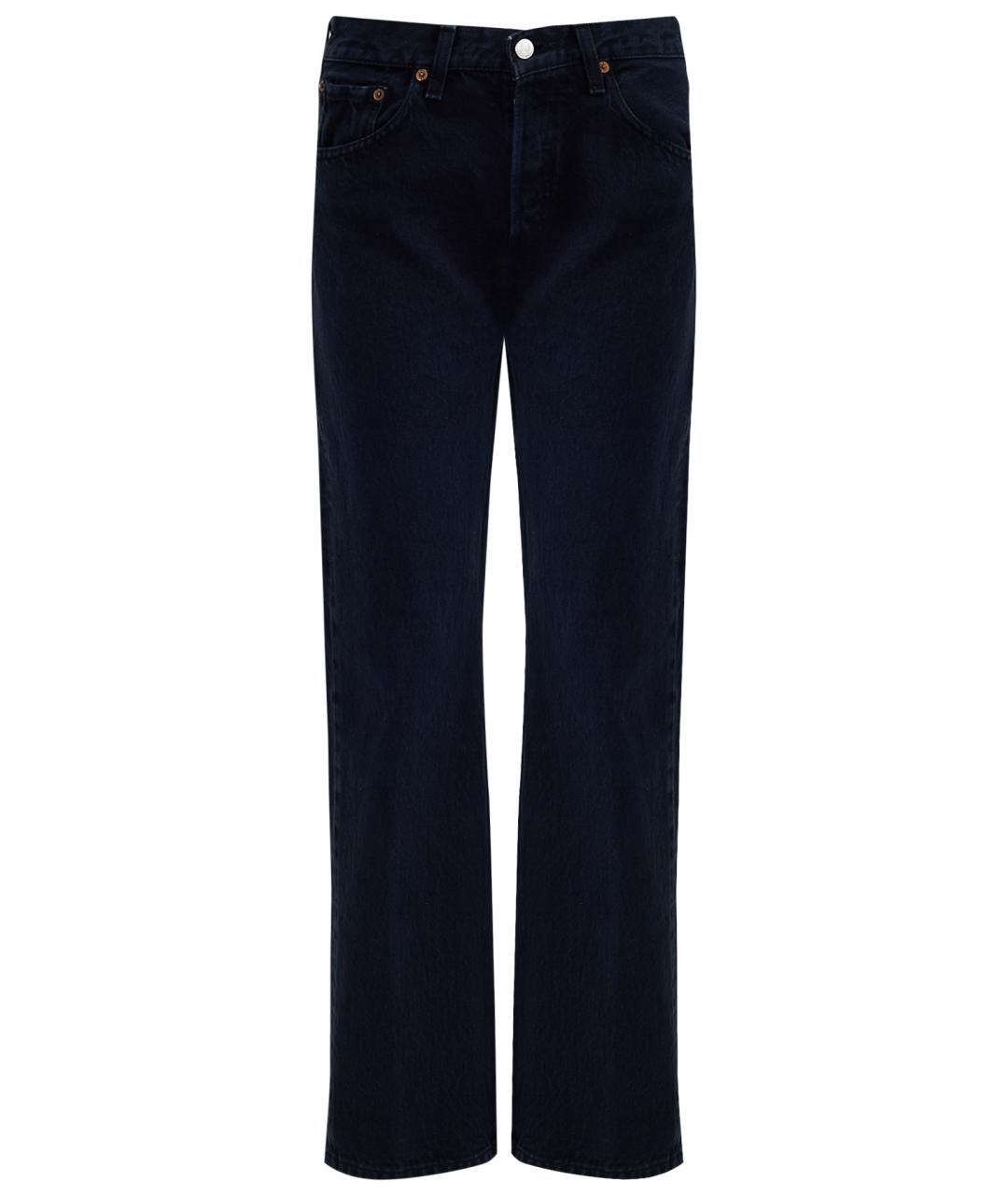 LEVI'S Темно-синие хлопковые прямые джинсы, фото 1