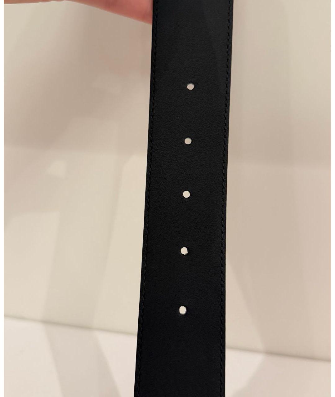 GUCCI Черный кожаный ремень, фото 7