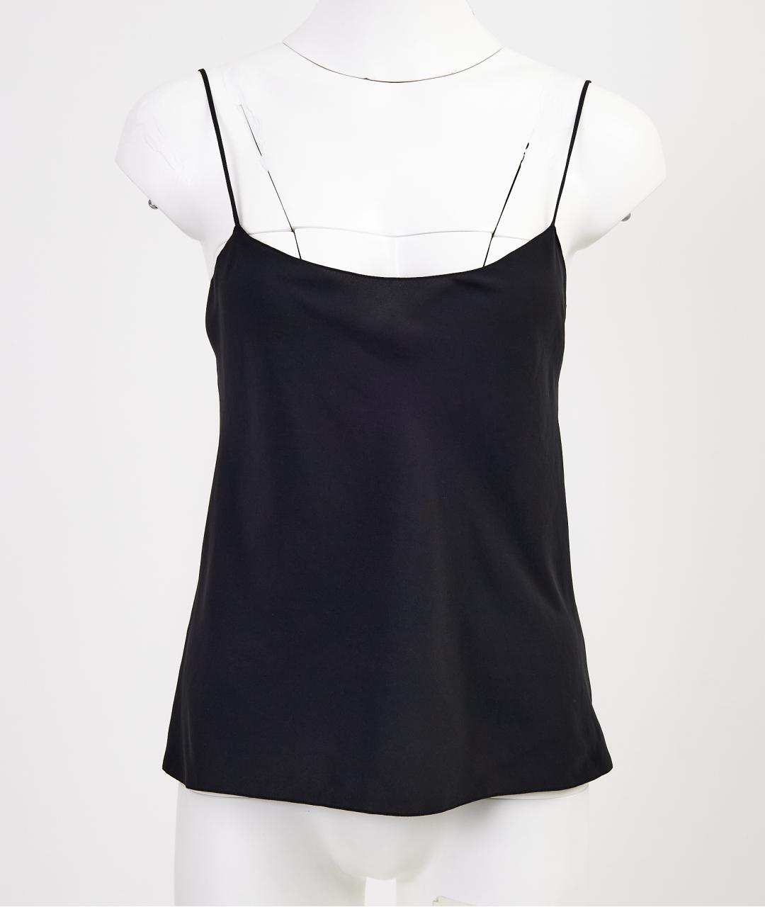 THE ROW Черная шелковая блузы, фото 5