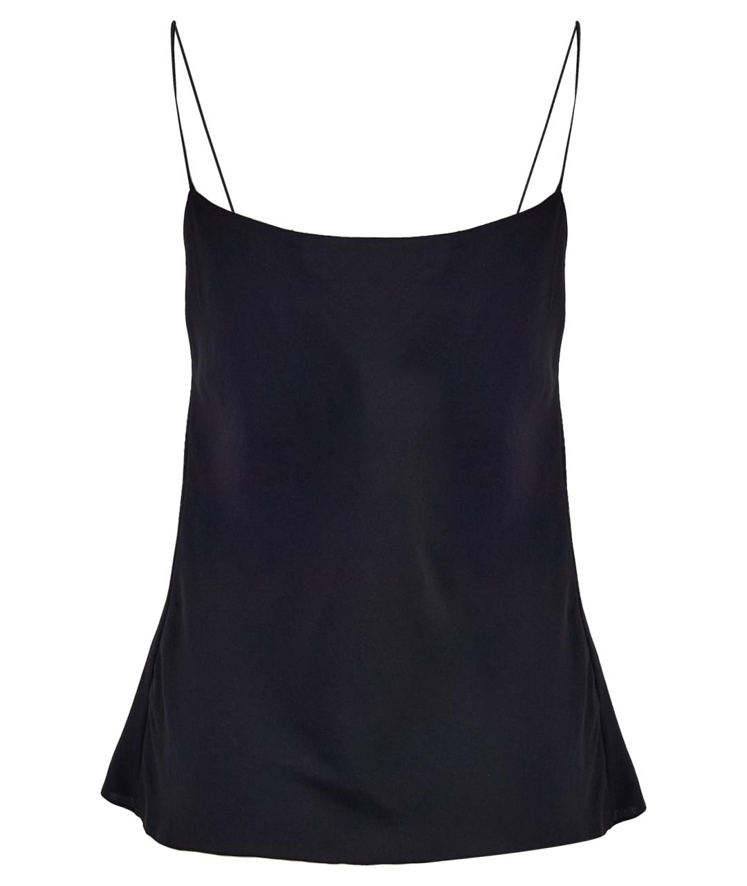 THE ROW Черная шелковая блузы, фото 8