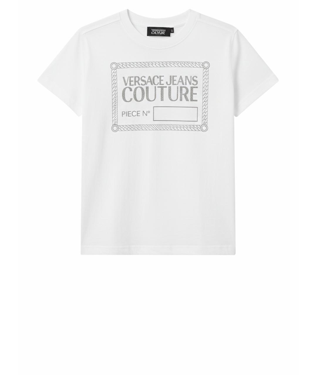 VERSACE JEANS COUTURE Белая хлопковая футболка, фото 1