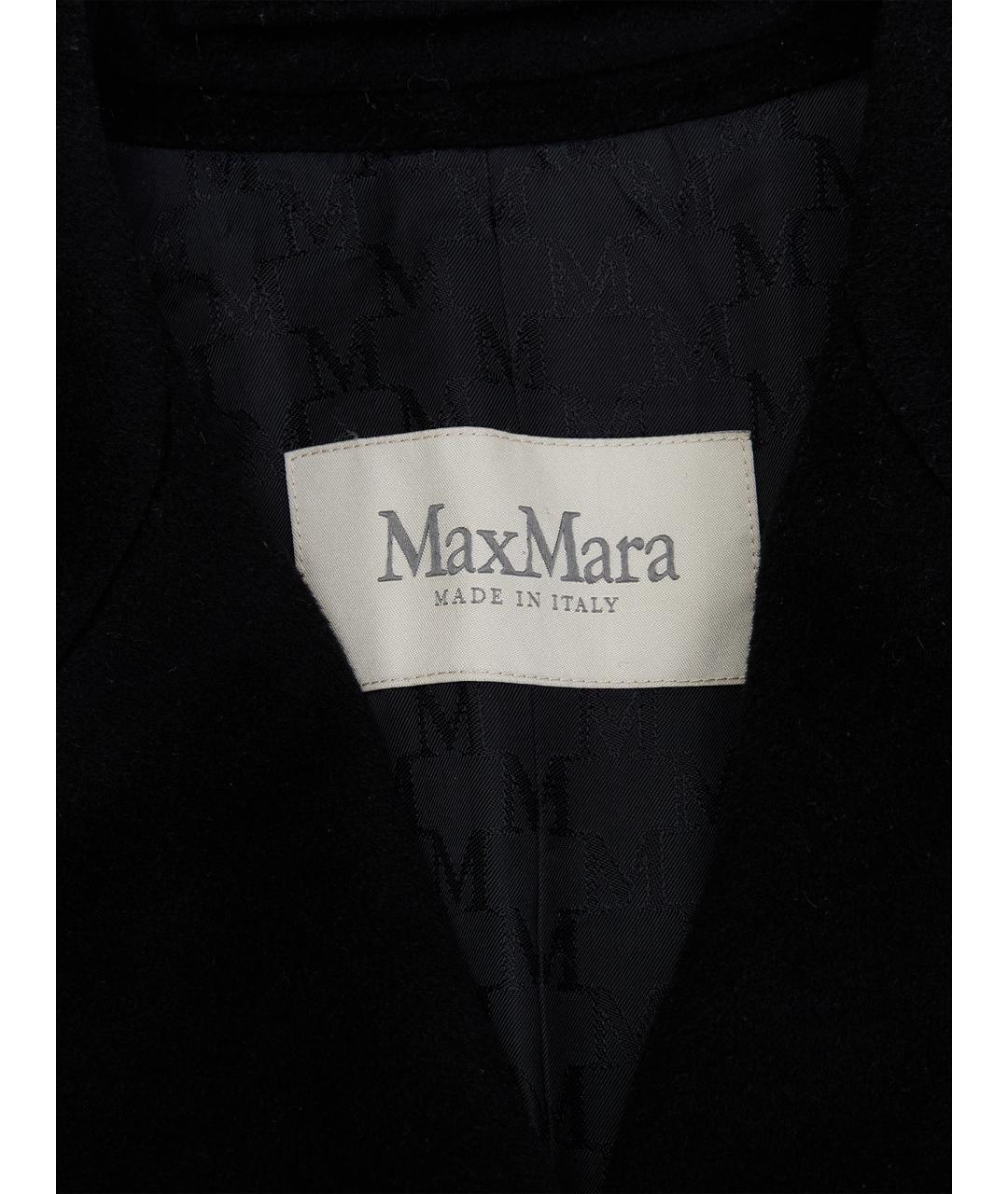 MAX MARA Черное шерстяное пальто, фото 7