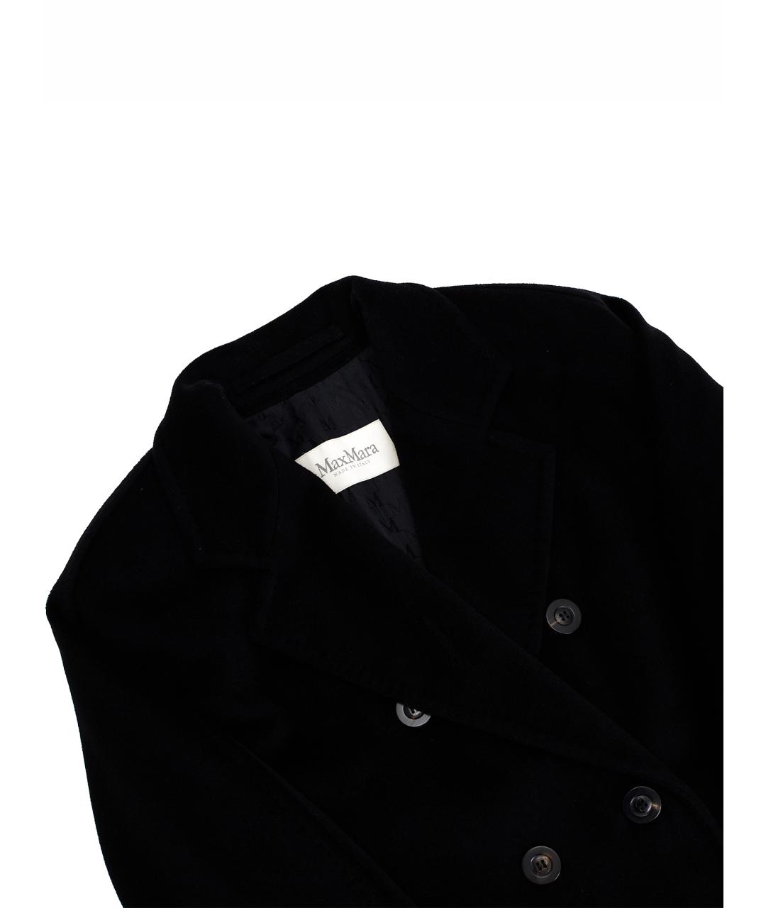 MAX MARA Черное шерстяное пальто, фото 9