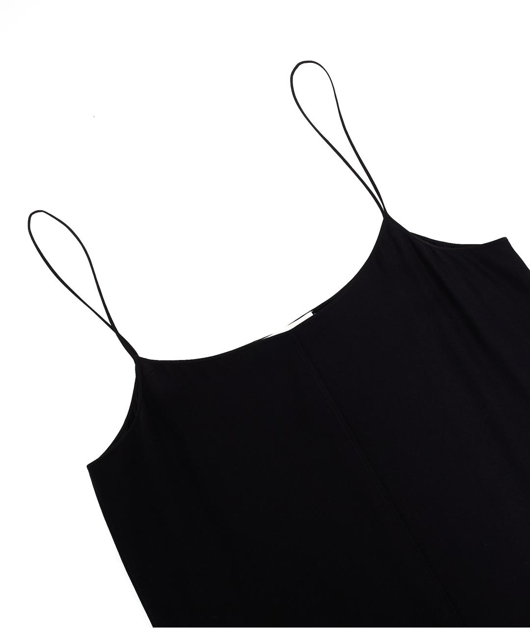 THE ROW Черное вискозное повседневное платье, фото 3