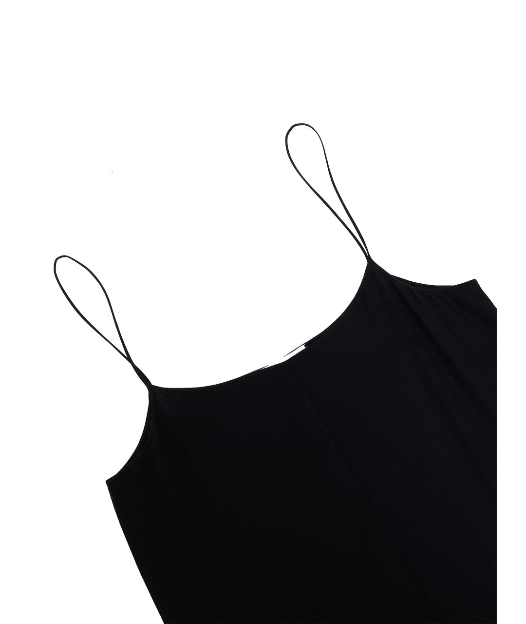 THE ROW Черное вискозное повседневное платье, фото 7