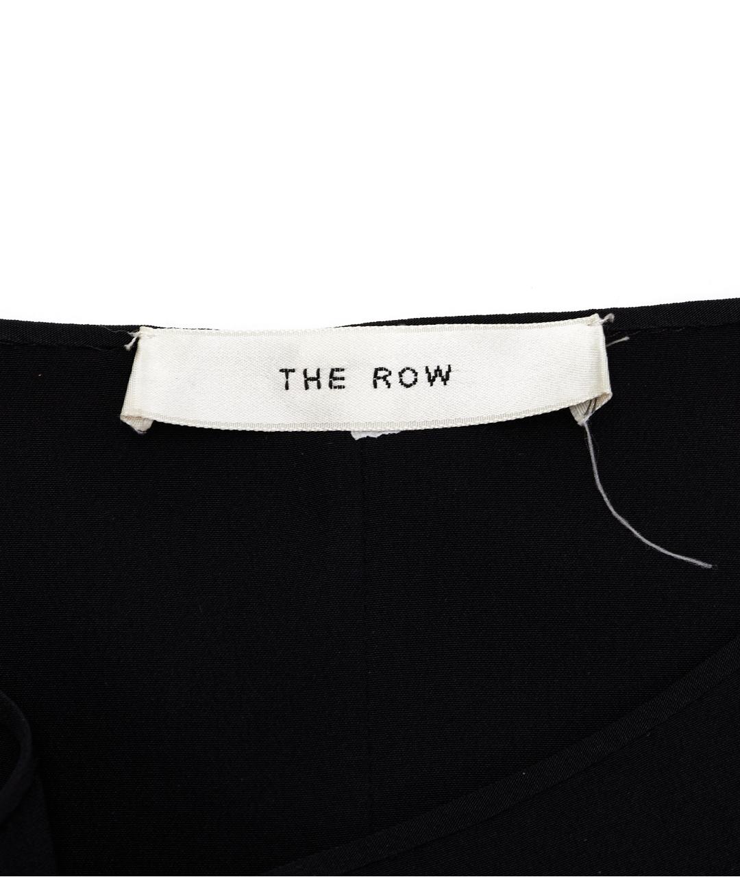 THE ROW Черное вискозное повседневное платье, фото 4