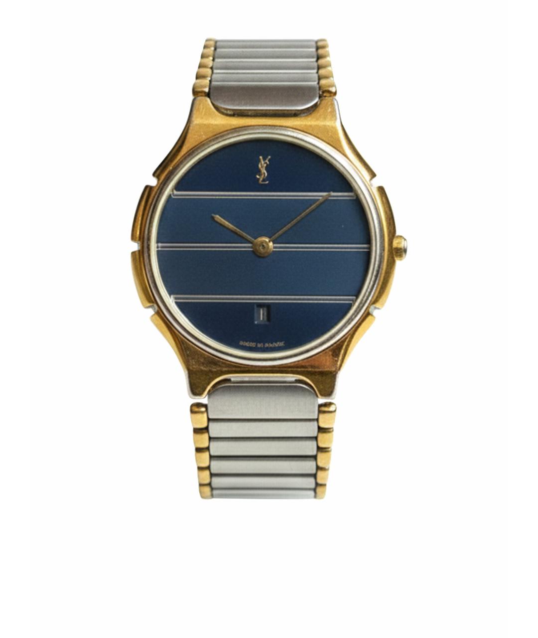 SAINT LAURENT Серебряные позолоченные часы, фото 9