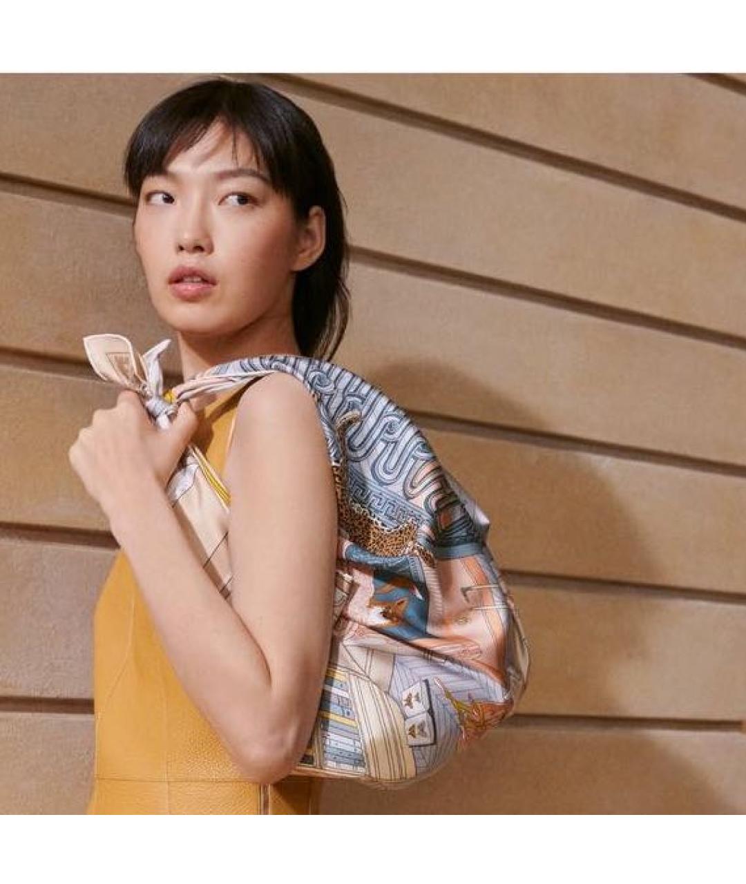 HERMES Мульти шелковый платок, фото 3