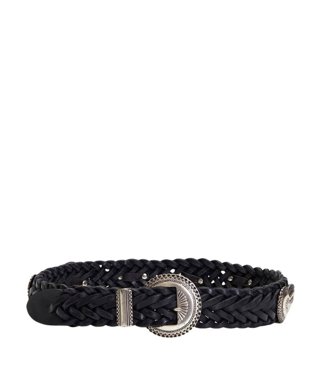 GOLDEN GOOSE DELUXE BRAND Черный кожаный ремень, фото 1