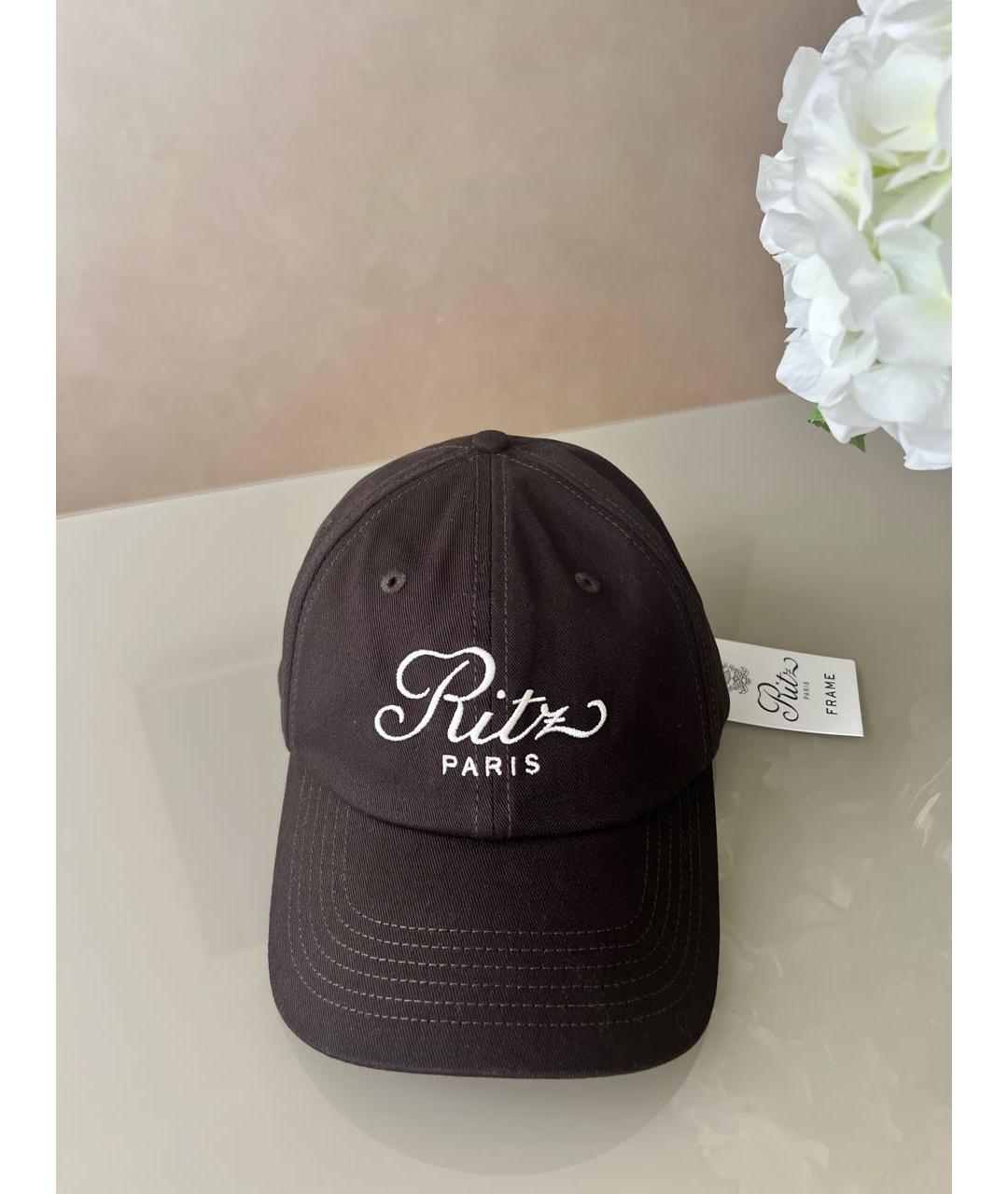 FRAME Коричневая хлопковая кепка, фото 4