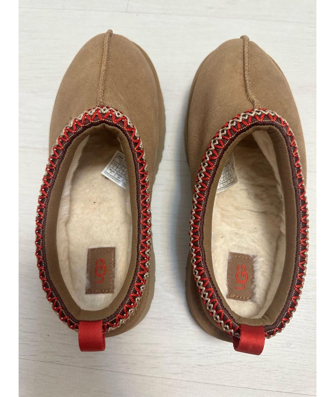 UGG AUSTRALIA Коричневые замшевые сабо, фото 2